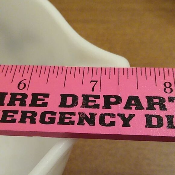 Vintage Early American Pyrex White Mixing Bowl with Brown Eagle Design - Picture 7 of 7